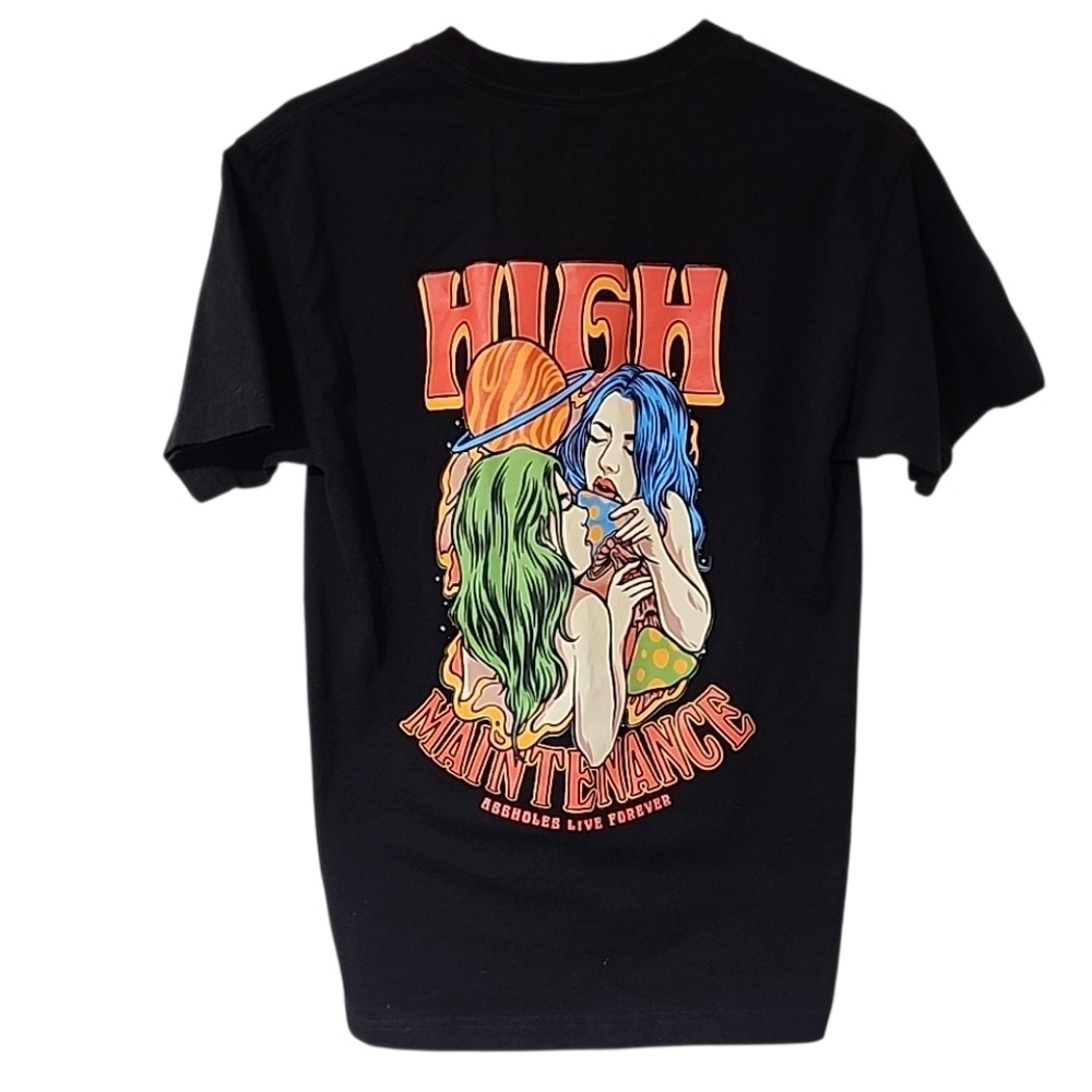 Linda Finegold High Maintenance - Black T-Shirt, Size Medium